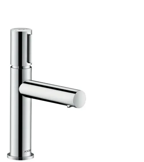 Waschtischmischer in Chrom-Ausführung von AXOR mit einem hohlen Hebel und seitlichem Auslauf, geeignet für den Einsatz in modernen Badezimmern.